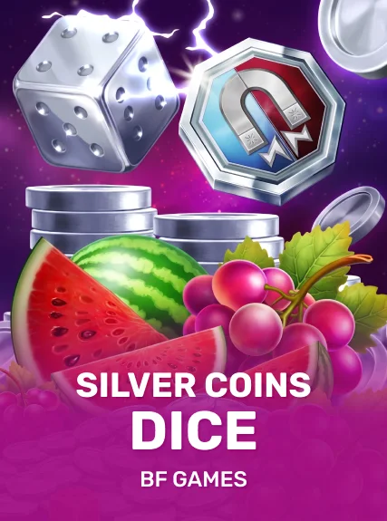 Silver Coins Dice game tile